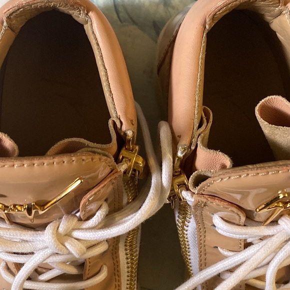 Giuseppe Zanotti Design Pink Patent High Top Sneakers 37 - Picture 4 of 15